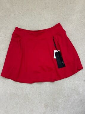 NWT R.Sofia Active Red Performance Skort | Size Large